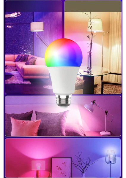 Rgb Modlu Uzaktan Kumandalı LED Ampul Gece Işığı Oyuncu Odaları Için Uygun Ambiyans Ampul