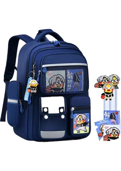 Büyük Kapasiteli Lamine Oxford Kumaş Öğrenci Okul Çantası (Yurt Dışından)