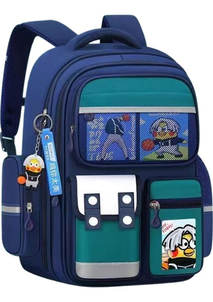 Büyük Kapasiteli Lamine Oxford Kumaş Öğrenci Okul Çantası (Yurt Dışından)