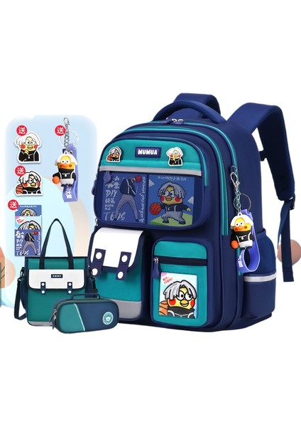 Büyük Kapasiteli Lamine Oxford Kumaş Öğrenci Okul Çantası (Yurt Dışından)