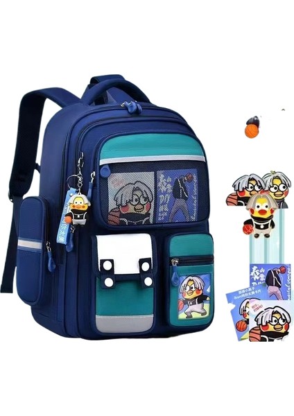 Büyük Kapasiteli Lamine Oxford Kumaş Öğrenci Okul Çantası (Yurt Dışından)