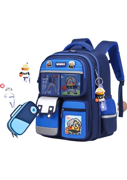 Büyük Kapasiteli Lamine Oxford Kumaş Öğrenci Okul Çantası (Yurt Dışından)