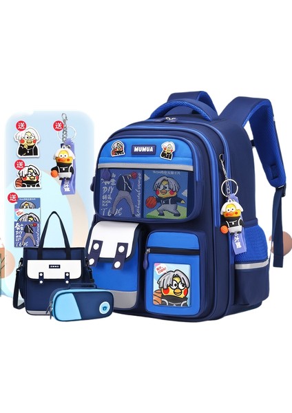 Büyük Kapasiteli Lamine Oxford Kumaş Öğrenci Okul Çantası (Yurt Dışından)