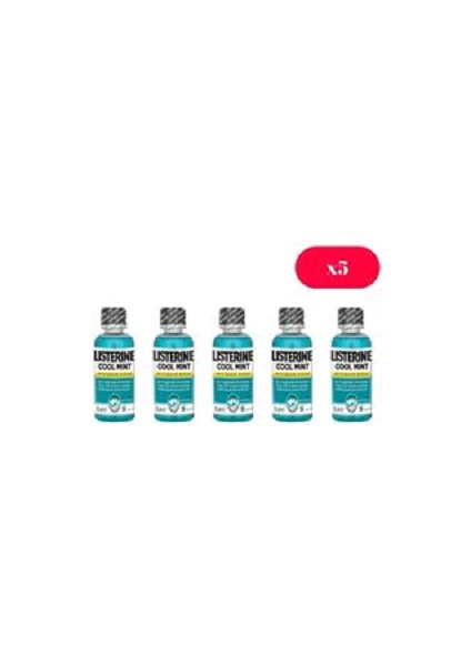 Ağız Gargarası Cool Mint Nane 95 ml x 5 Adet