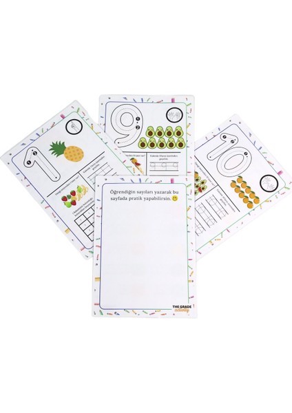 2-6 Yaş Yaz-Sil.sayıları Öğrenme Seti.eğitici Set.eğitici Sayı Kartları.(12 Sayfa A4 Boyut) modelleri