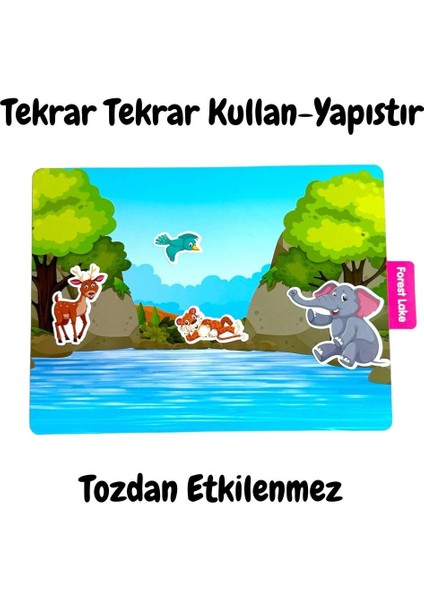 Lino Tekrar Tekrar Kullanılabilen Stıcker Anımal Paradıse fiyatları