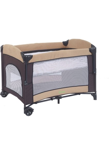 Mastic Anne Yanı Sallanır Cibinlikli Oyun Parkı Bebek Beşik 70X110 cm