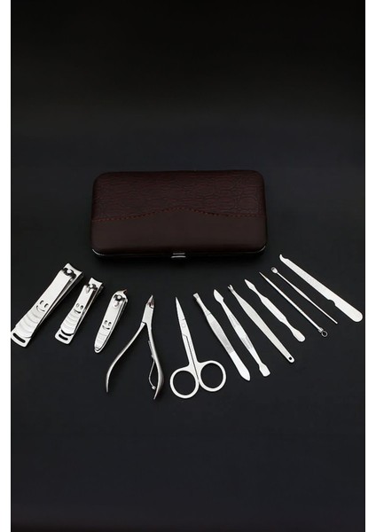 Manikür Seti Tırnak Bakım Çantalı 12 Parça Bakım Seti fiyatları