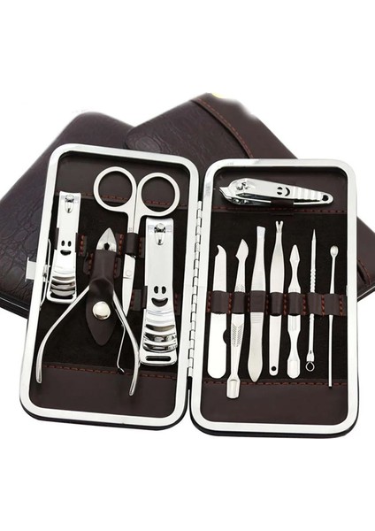 Manikür Seti Tırnak Bakım Çantalı 12 Parça Bakım Seti fırsatları