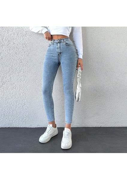 Mavi Kar Yıkama Skinny Jean Kadın Power Likralı Pantolon fırsatları
