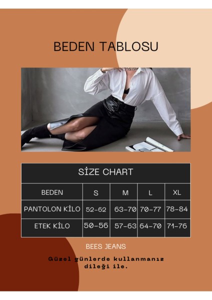 Kadın Yüksek Bel Taba Deri Palazzo Pantolon indirimleri