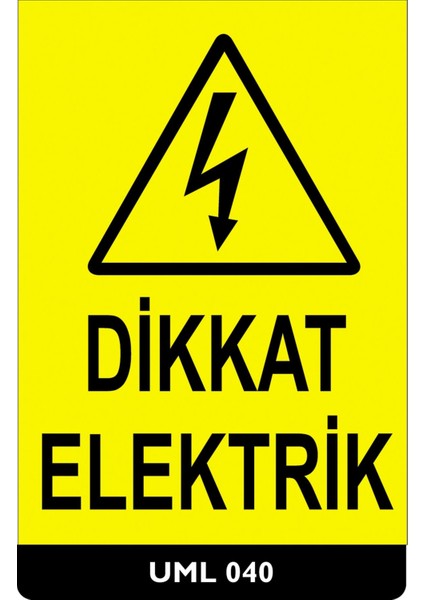 Akım Kesilmeden Elektrik Tamiri Yapılmaz - 25X35 Dekota