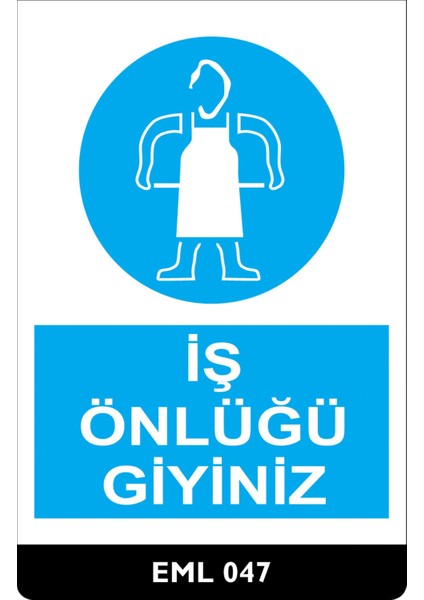 Iş Önlüğü Giyiniz - 25X35 Dekota