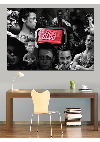 Fight Club Dekoratif Kanvas - Mdf Ahşap Tablo modelleri