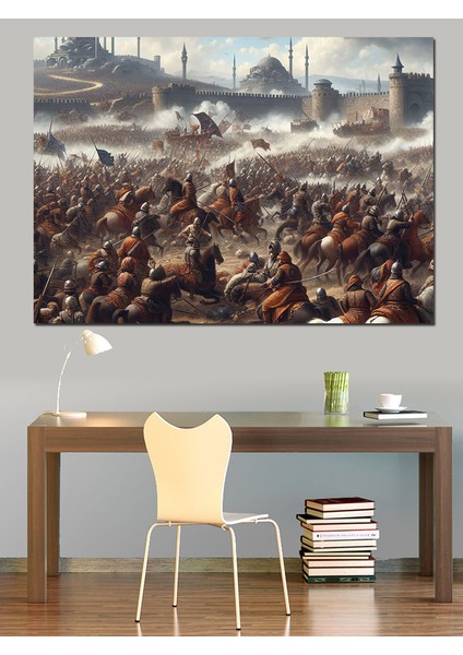 Istanbul 1453 Dekoratif Kanvas - Mdf Ahşap Tablo