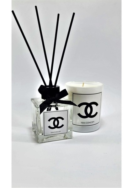 100 ml Dekoratif Oda Kokusu ve Mum Seti