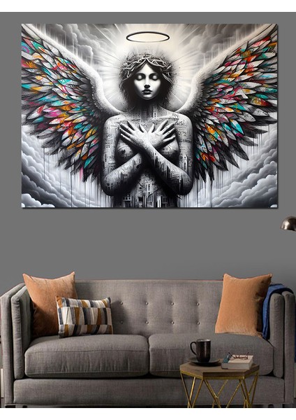 Nü Melek Dekoratif Kanvas - Mdf Ahşap Tablo fiyatları