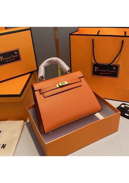 Şeker Rengi Kellybag Kelly Çanta Omuz Çantası Çekik Çapraz Moda Kadın Çantası (Yurt Dışından)