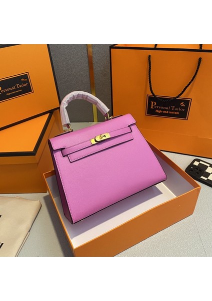 Şeker Rengi Kellybag Kelly Çanta Omuz Çantası Çekik Çapraz Moda Kadın Çantası (Yurt Dışından)