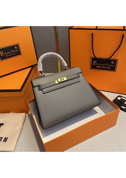 Şeker Rengi Kellybag Kelly Çanta Omuz Çantası Çekik Çapraz Moda Kadın Çantası (Yurt Dışından)