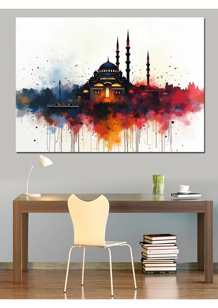 Istanbul Camii Dekoratif Kanvas - Mdf Ahşap Tablo modelleri