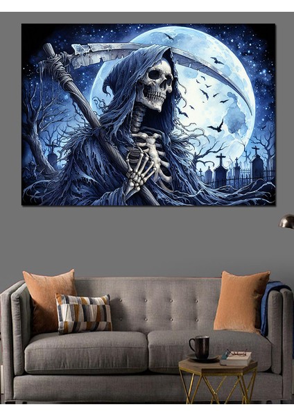 Ölüm Meleği Ay Işığında Dekoratif Kanvas - Mdf Ahşap Tablo modelleri