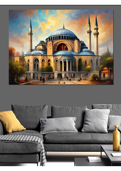 Ayasofya Cami Dekoratif Kanvas - Mdf Ahşap Tablo modelleri