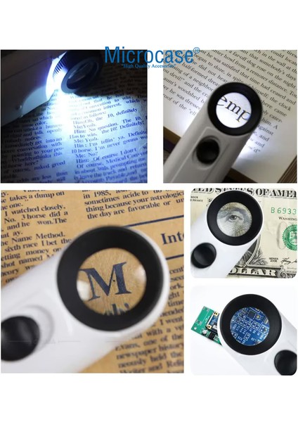 40X 21MM Pilli Işıklı El Büyüteç - AL5032 indirimleri