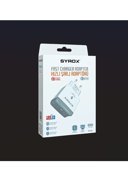 PD18B 18W 3.0 Type-C Hızlı Şarj Adaptörü