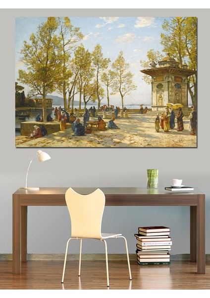 Osmanlı Dönemi Istanbul Dekoratif Kanvas - Mdf Ahşap Tablo fiyatları