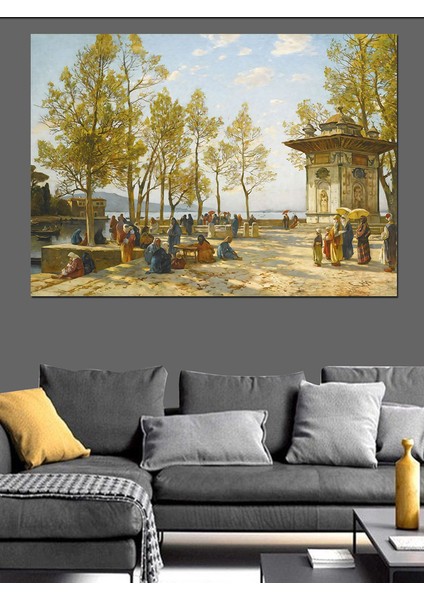 Osmanlı Dönemi Istanbul Dekoratif Kanvas - Mdf Ahşap Tablo modelleri