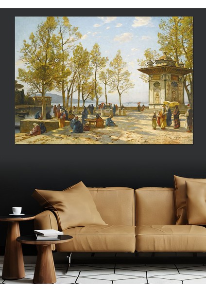 Osmanlı Dönemi Istanbul Dekoratif Kanvas - Mdf Ahşap Tablo fırsatları