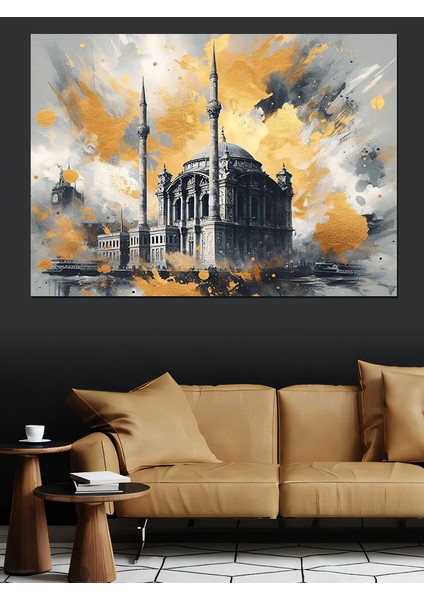 Istanbul Ortaköy Camii Dekoratif Kanvas - Mdf Ahşap Tablo