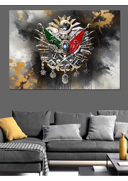 Osmanlı Tuğrası Dekoratif Kanvas - Mdf Ahşap Tablo modelleri