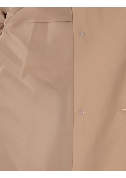 Kadın Bej Oversize Trençkot 50300859-VR011