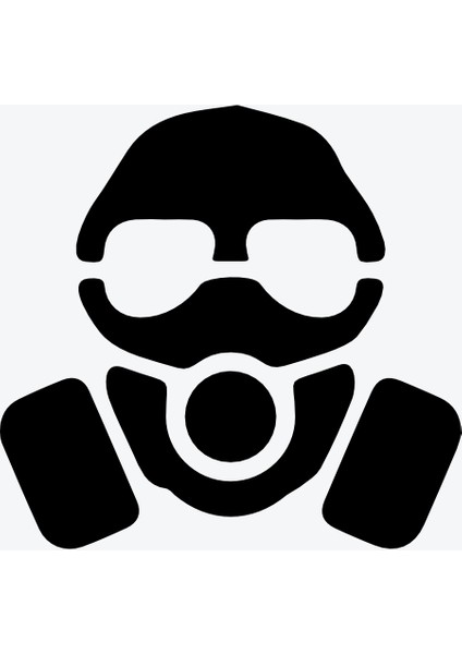 Gaz Maskesi Dövme Şablonu (Spreysiz) modelleri