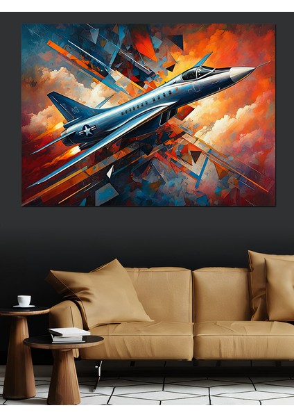 Hızlı Jet Kalkışı Dekoratif Kanvas - Mdf Ahşap Tablo modelleri