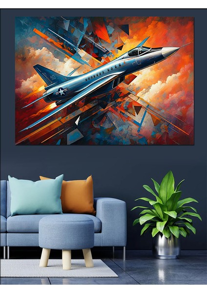 Hızlı Jet Kalkışı Dekoratif Kanvas - Mdf Ahşap Tablo fırsatları