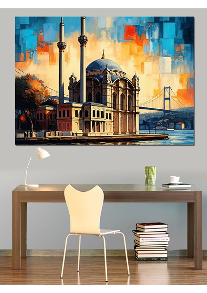 Istanbul Ortaköy Camii Dekoratif Kanvas - Mdf Ahşap Tablo fiyatları
