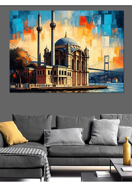 Istanbul Ortaköy Camii Dekoratif Kanvas - Mdf Ahşap Tablo modelleri