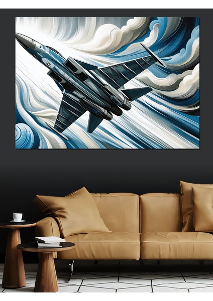 Jet Uçağı Dekoratif Kanvas - Mdf Ahşap Tablo modelleri