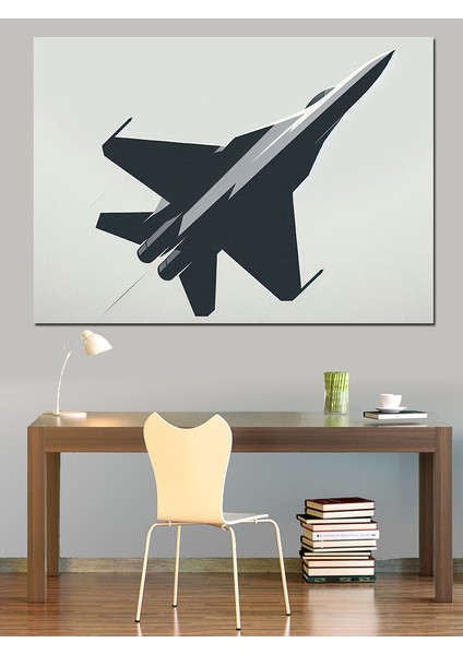Gölge Jet Uçağı Dekoratif Kanvas - Mdf Ahşap Tablo modelleri