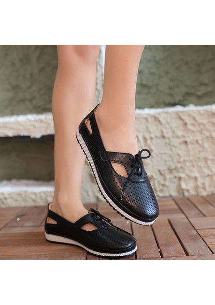 Ciul Siyah Cilt Babet Ayakkabı indirimleri