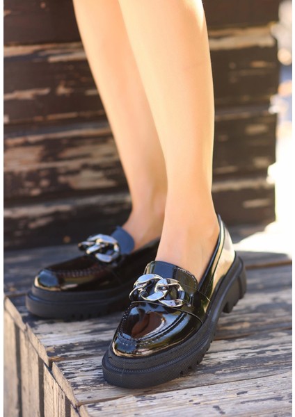 Biga Siyah Rugan Ayakkabı modelleri