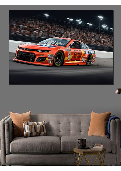 Kırmızı Nascar Yarışı Dekoratif Kanvas - Mdf Ahşap Tablo modelleri