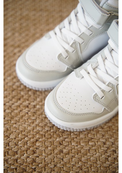 Cırtlı Basketbol Ayakkabısı Erkek Çocuklar İçin Uzun Tasarım Düz Taban modelleri