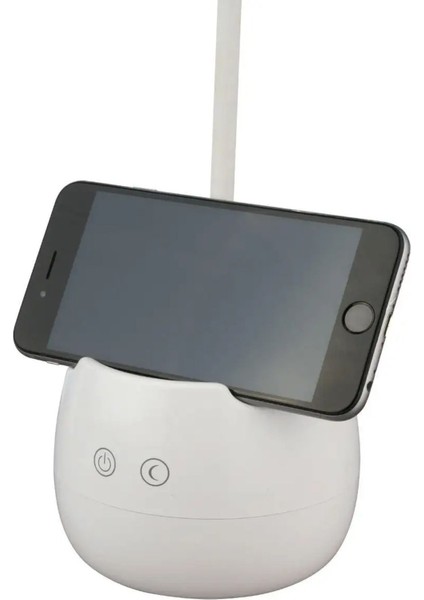 Şarjlı Masaüstü LED Işık Telefon Tutucu Olarak Kalemlik Olarak Kullanılabilir LED Işık Çalışma Işığı fiyatları