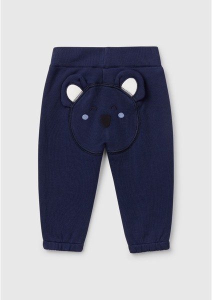 Bebek Lacivert Arkası Tavşan Detaylı Beli Lastikli Eşofman Altı fiyatları