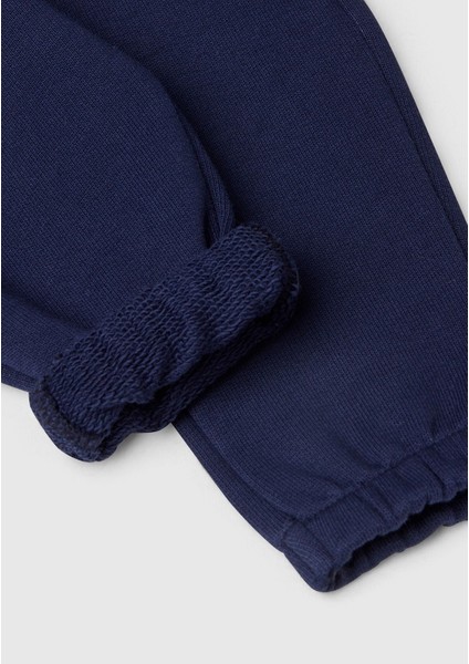 Bebek Lacivert Arkası Tavşan Detaylı Beli Lastikli Eşofman Altı modelleri