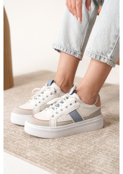 D2501 Kadın Sneaker Spor Ayakkabı Düz Tabanlı modelleri